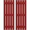 Ekena Millwork Americraft 5-Board, 3 Batten Exterior Real Wood Spaced Board-n-Batten Shutters, ARW401SB519X40BRH, PR ARW401SB519X40BRH - alternate 1